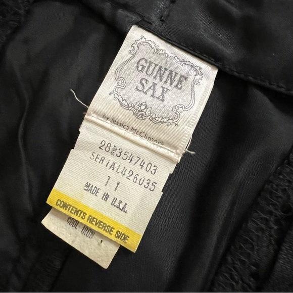 1980's Gunne Sax 50's Style Strapless Black Lace Cocktail Party Dress - Picture 8 of 16